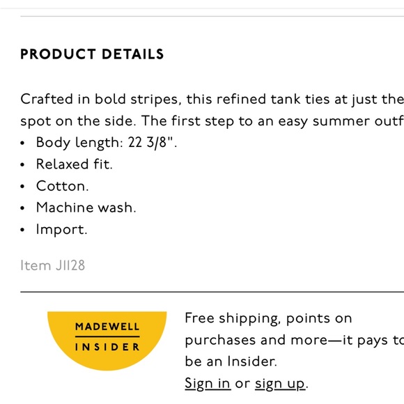 Madewell Tie Front Top - Picture 11 of 11